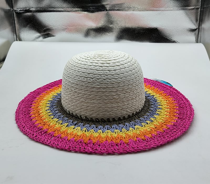 Colorful custom beach straw hat
